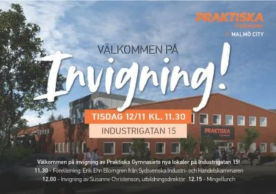 Inbjudan till Invigning